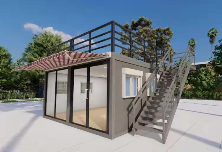 20Ft Folding Container Insulated house with door/windows, only $30/SF with  optional Solar System – Symmetry Company