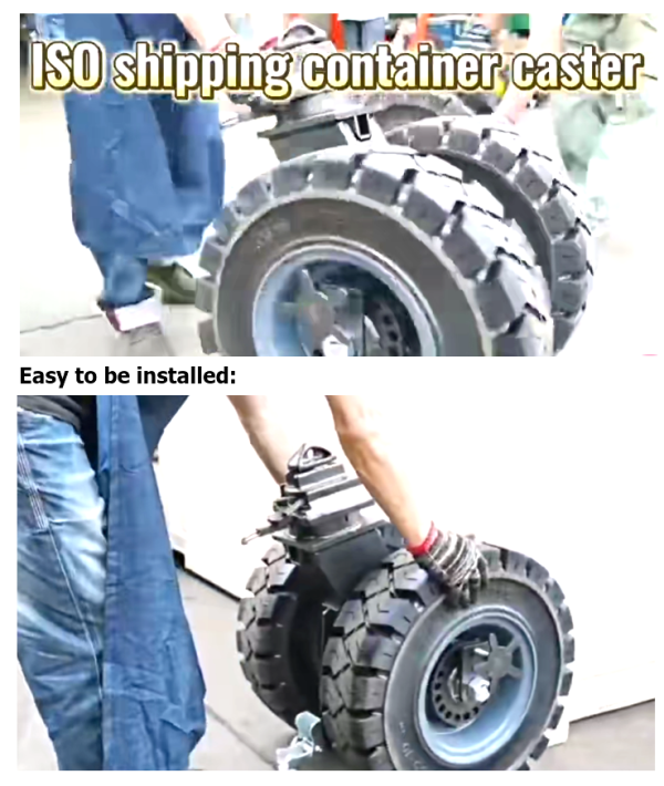 PF-902-22 Solid Rubber All Terrain Twin Caster