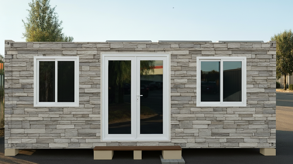 PF-102A Rock Exterior + Beige Frame