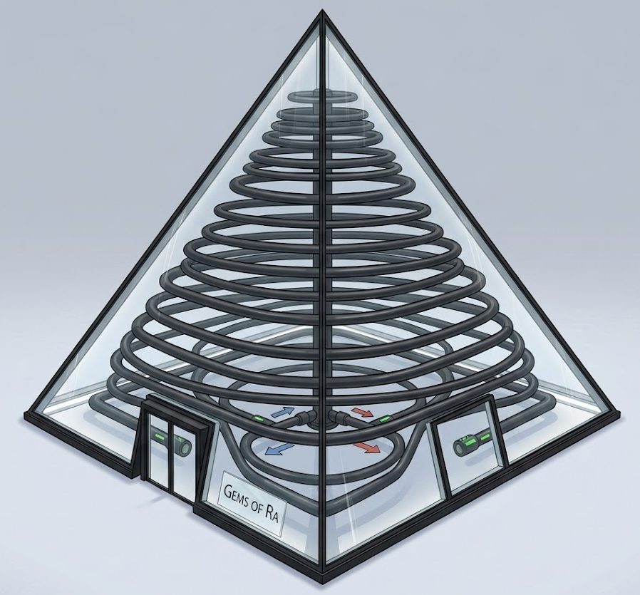 SM-608 Solar Pyramid Thermal Collector